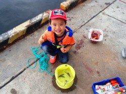 豆アジ♪いい感じ♪泉大津RT。夕方