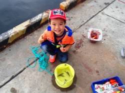 豆アジ♪いい感じ♪泉大津RT。夕方