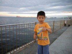 【チビタコも釣れた～♪】南芦屋浜