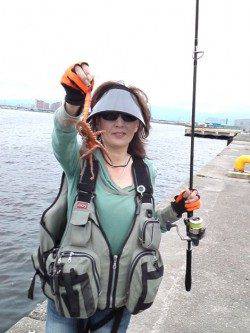 汐見埠頭　ルアーでタコ釣り楽しめます☆