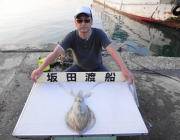 黒島の筏　ウキ釣りでアオリイカ1.3ｋｇ