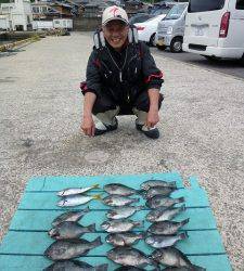 小グレが大漁 ♪　ケムリ島でのフカセ釣り釣果