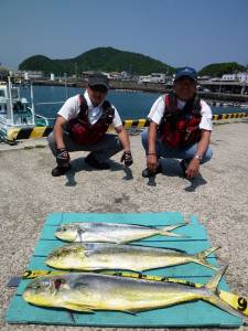 沖一文字内向きバラシ多かった様ですがシイラ…