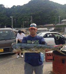 串本東部でショアジギ、最後に大型のシイラGET！