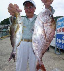 神谷一文字　ヤエンでアオリイカ〜1.3kg4ハイ