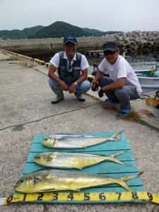 沖一文字内向き、今日もナイスシイラＧＥＴ！…