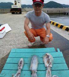 夜通し、工場裏でのヤエンの釣果☆