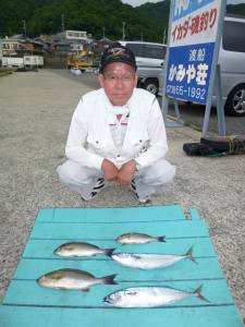 沖一文字外向きでカゴ釣り〜ゴマサバ・イサギ…