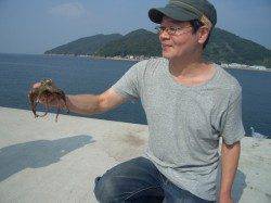 鰯浜　サビキで豆アジ・ちょい投げでキスに外道でマダコ