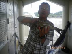 姫路市立遊漁センターで探り釣り、メバルにア…