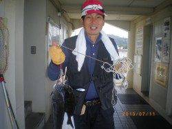 姫路市立遊漁センターで探り釣り　セイゴにハネにチヌ♪