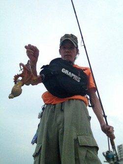 垂水漁港　タコエギに挑戦で1パイゲット☆