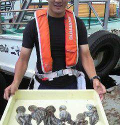 岸和田エリアでの本日のタコ釣り釣果☆