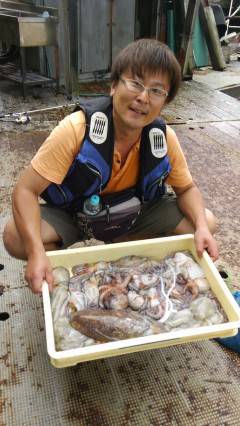 岸和田一文字　タコ1kgのほかコウイカ胴長…