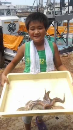 岸和田、初めてのタコ釣りでタコ6杯ＧＥＴ♪