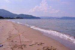 由良川河口　投げ釣りでキス〜17cm20匹　餌は赤イソメを使用