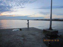 汐見埠頭　親子でちょい投げキス☆　キス10匹＆ハゼ2匹ゲット