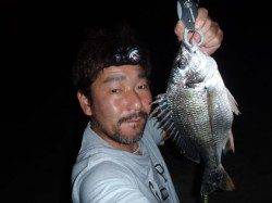 舞洲、キビレ４０ｃｍを頭に４枚ゲット