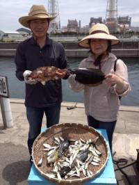 サビキで大物！アコウにヒラメ☆