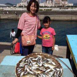 マリーナシティ海釣り公園　サビキのアジはいぜん3ケタ釣果