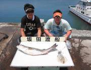 ルアーでスズキ76㎝♪　黒島の磯