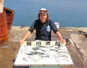 ルアーで小サバ・カマス爆釣　黒島の磯