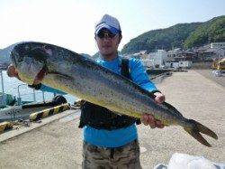 【回遊アリ】沖一文字内向きでシイラ85cm