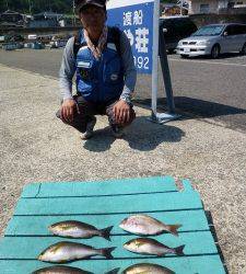 神谷沖一文字でのカゴ釣り　イサギ楽しめます！