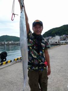 神谷一文字で今季初のタチウオです☆