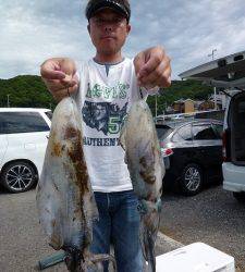 工場裏でのエギング釣果 ★1.4kg★