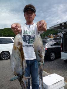 工場裏でのエギング釣果 ★1.4kg★