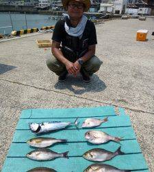 沖一文字外向き、カゴ釣りで多魚種釣れています♪