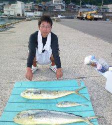 沖一文字の狙い目はシイラ！ルアーで狙えます