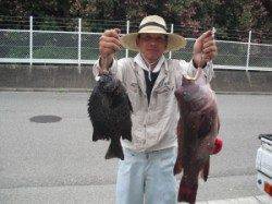 大磯で底物釣り！イシガキ37cmにカンダイも♪