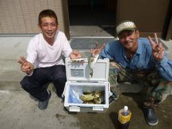 酒カスでのフカセ釣り、アイゴ快釣！