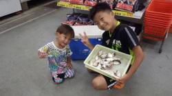 元島でお子様のウキ釣り釣果！