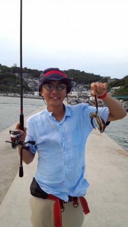 田ノ浦漁港、墨族2.5号で合計3杯のアオリ…