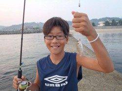 江井でファミリーちょい投げキッシング！