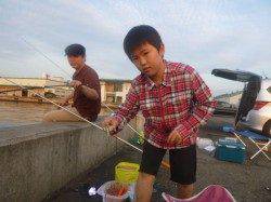 朝の兵庫突堤　サビキ天国