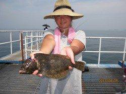 シモツピアーランド、アジの飲ませで本命ヒラメＧＥＴ！