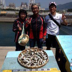 マリーナシティ海釣り公園　サビキのアジまだまだいける！
