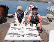 黒島の磯 でオキアミフカセ　〜チヌ47cm…