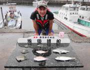 湾内の筏でチヌ・マルアジ・チャリコ・カワハ…