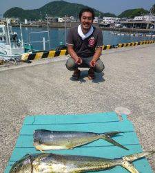 飲ませでシイラ100cm！沖一文字内向き