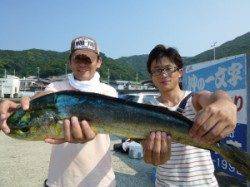 沖一文字内向き、のませでシイラGET！