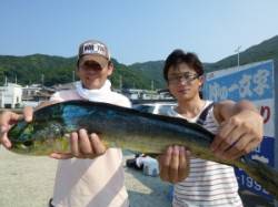 沖一文字内向き、のませでシイラGET！