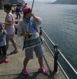 親海公園に豆アジを釣りに行ってきました♪