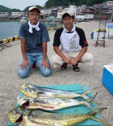 神谷沖一文字外向き、のませで100cmのシイラＧＥＴ☆