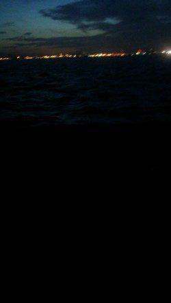 西宮でタチウオワインド、棚は着水後5～10秒ほど！