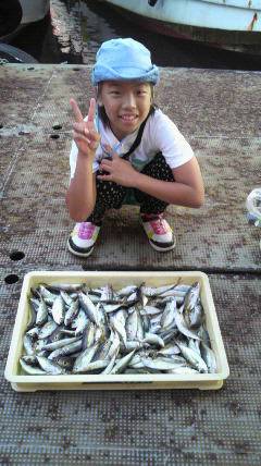 釣りガール、サビキで大漁　岸和田沖一文字で…